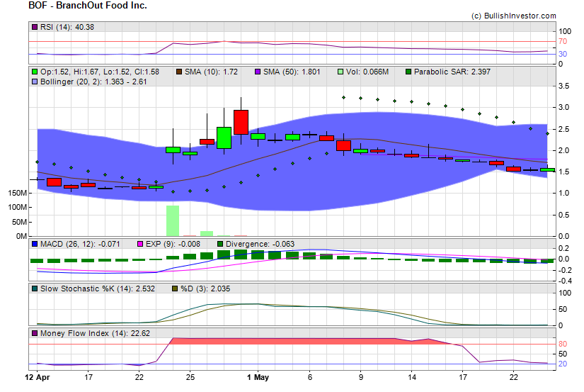 Stock chart for BranchOut Food Inc. (NSD:BOF) as of 5/4/2024 7:37:10 PM